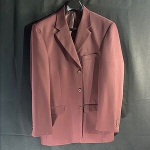 Elegant Pino Baldini Super 120’s Burgundy Blazer